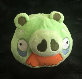 Angry Birds Plush Mustache Pig 5 " Foreman Grandpa With Sound