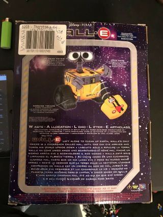 WALL E ROBOT TOY Infared Remote Control Thinkway Disney Store Exclusive 3