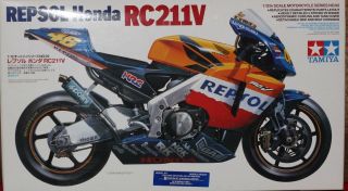 Tamiya Rc211v 2002 Moto Gp Champion 1/12 Repsol Honda 14092 Opened
