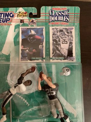 Starting Lineup Football Figures Tim Brown And Fred Biletnikoff 3