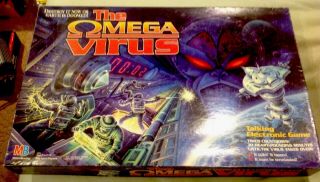 Milton Bradley The Omega Virus Electronic Board Game - Cib In