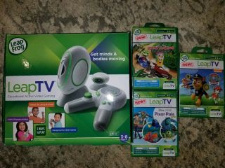 Leapfrog Leaptv Educational Video Gaming System Bundle With 3 Games