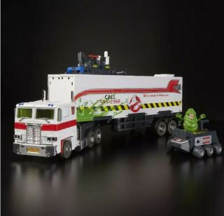 Sdcc 2019 Transformers Masterpiece Ghostbusters Optimus Prime Ecto - 35