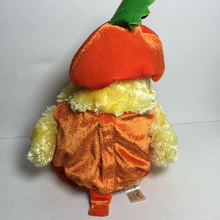 Vintage Dan Dee Musical Dancing Plush Chick Chicken Dance Halloween Pumpkin 5