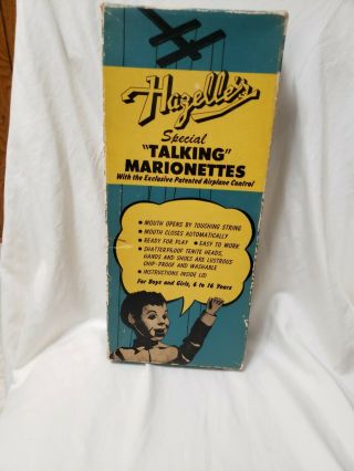 Vintage Hazelles Special Talking Marionette Nancy 307 Airplane Control