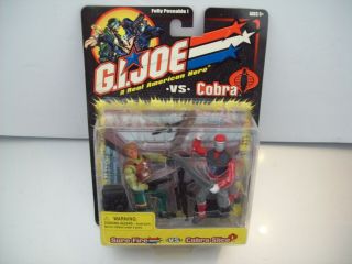 Hasbro Action Figures G.  I.  Joe Vs Cobra 2 Pack Sure Fire Vs Cobra Slice 2001 - 02