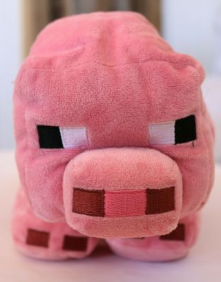 Minecraft Pink Pig Plush Novelty Character Stuffed Animals