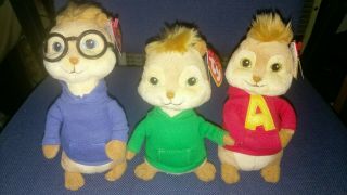 Alvin And The Chipmunks Beanie Babies