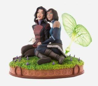 The Legend Of Korra And Asami In The Spirit World Statue Figure By Mondo