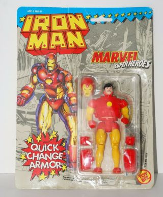 Iron Man 1991 Toybiz Marvel Heroes Quick Change Armor Figure Moc