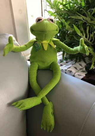 Tyco 1999 Magic Talking Kermit The Frog 18 " Plush Sesame Street 30th Anniversary