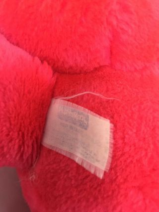 Nosy Bear 1987 Playskool Popcorn Nosey Pink Plush Squeeze Vintage 12 