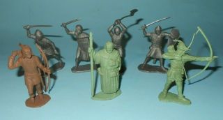 1950s Marx Robin Hood Castle Play Set Plastic 60mm Figures