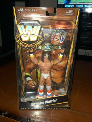 2010 Mattel Wwe Wrestling Legends Ultimate Warrior V1308 Series 4 Figure Rare