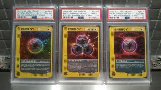 Psa 10 Pokemon Card Japanese Holo Crystal Boost Warp Energy Gem 039 040 041