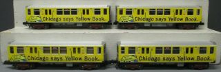 MTH 30 - 2480 - 1 Chicago Yellow Book 3200 Series Subway 4 - Car Set EX/Box 2