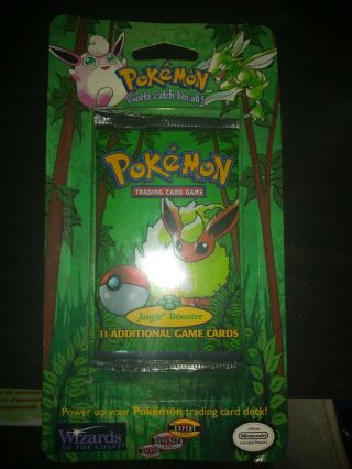 Vintage Pokemon Jungle Booster Card Pack Never Opened For Bryce