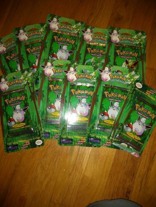 Vintage Pokemon Jungle Booster Card Pack never opened for Bryce 2