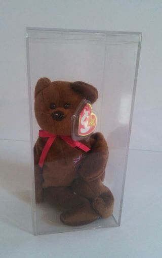Ty Beanie Baby - Britannia The Bear (uk Exclusive) (8.  5 Inch) - Mwmts Stuffed Toy