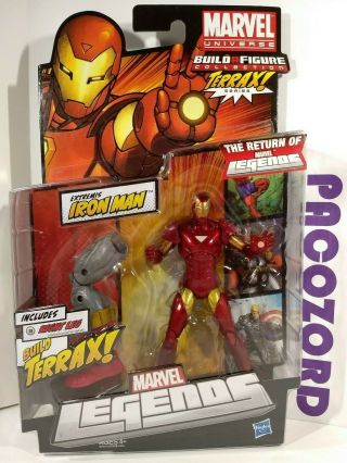 Marvel Legends Extremis Iron Man Baf Terrax Build - A - Figure 2011 Avengers