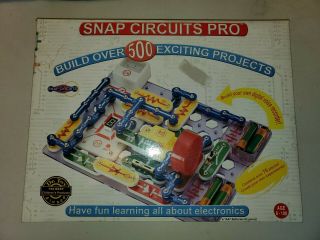 Elenco Snap Circuits Pro Model Sc - 500 Electronics Kit Complete
