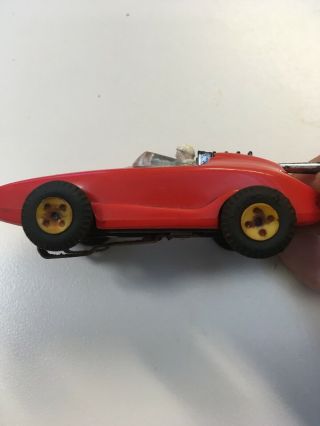 Vintage Aurora T - Jet HO Slot Car Grand Prix F1 Racer Race Car Red 7 5