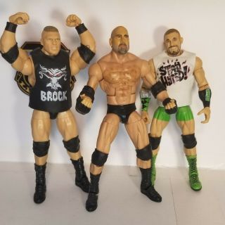 Wwe Goldberg Custom,  Brock Lesnar Ringside Exclusive,  & Mojo Fans Choice Figures