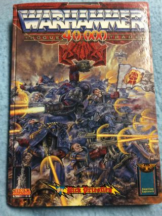Warhammer 40,  000 Rogue Trader Rulebook 1987 Edition Book Hardcover