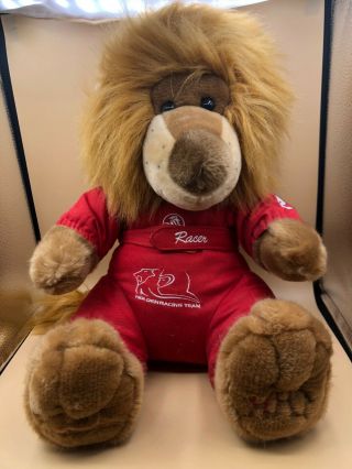 Large Mobil Holden Racing Team Hrt V8 Mascot Rory The Lion Plush Stuffed Toy