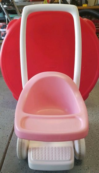 Little Tikes Vintage Pink And White Doll Stroller
