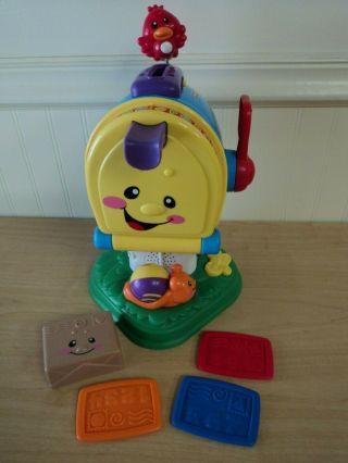 2008 Fisher - Price Laugh And Learn Letters Mailbox Complete,  Package 3 Envelopes
