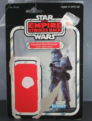 Imperial Stormtrooper 1980 Star Wars Cardback Hoth Battle Gear Card Only Esb Toy