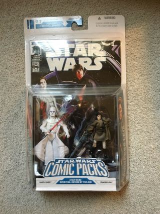 Star Wars Infinities Comic Pack White Darth Vader And Princess Leia