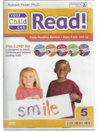 Your Child Can Read Early Reading System [for Ages 3 Years & Up] (5 Dvd Set)