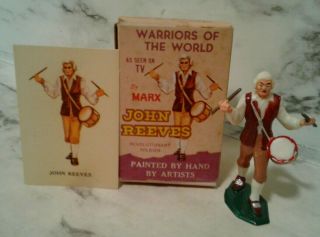 Marx Boxed Warriors Of The World Revolutionary War Soldier John Reeves Playset