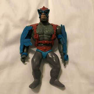 Motu Masters Of The Universe Stratos Vintage Complete With Blue Wings Red Pack