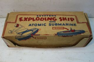 Vintage Keystone Model 361 Exploding Ship With Marine Empty Box Only