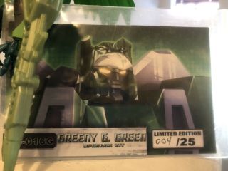 Renderform Rf - 016g Greeny G.  Green Upgrade Kit Transformers Botcon Exclusive