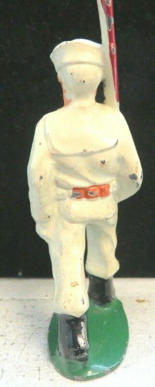 Barclay Lead Toy Soldier Sailor White Uniform In Puttees B - 052 Paint 2