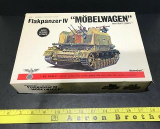 Bandai 1/48 Scale Wwii German Flakpanzer Iv Mobelwagen Tank Model 8285