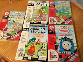 Leapfrog Leap Pad Interactive Books And Cartridges Pre - K & 1st Grade