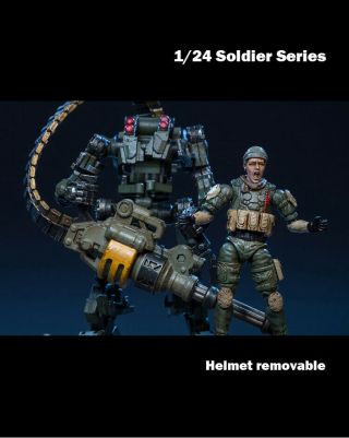1/24 Figure - Joy Toy 7.  5cm Tall Soldier Alpha Assault Team (green) (jt12504 - C)