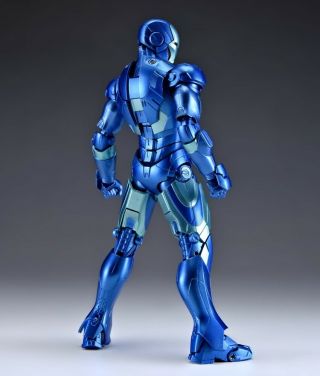 Marvel Iron Man Mark 3 Blue Stealth action figure S.  H.  Figuarts Bandai Avengers 5