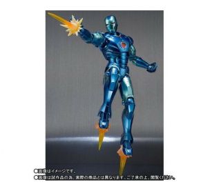 Marvel Iron Man Mark 3 Blue Stealth action figure S.  H.  Figuarts Bandai Avengers 7