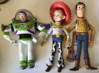 Toy Story Talking Woody Jessie Spanish Buzz Lightyear Pull String Disney Dolls