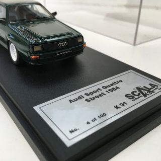 1984 Audi Sport Quattro street 1/43 scale resin model car by Scala 43 3