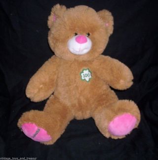 Build A Bear Girl Scouts 100 Years Teddy Bear Stuffed Animal Plush Toy Babw Pink