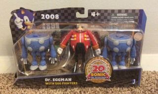 Sonic The Hedgehog Dr Eggman With Egg Fighters Figure 3 - Pack Set Jazwares 2008