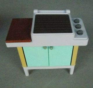 Little Tikes My Size Barbie Dollhouse Patio Bbq Outdoor Grill Rare Hard To Find