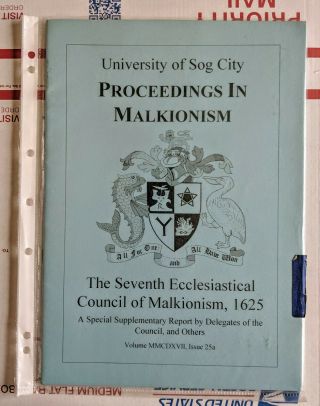 Stafford Library - University Of Sog City - Proceedings Of Malkionism